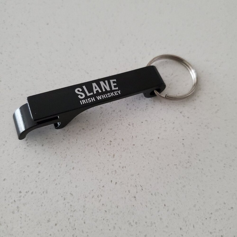 (NEW) Bottle Opener Keychain Slane Irish Whiskey